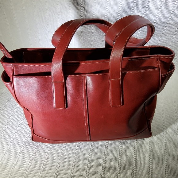 Red‎ Coach tote Baby/Work Bag - Picture 1 of 11